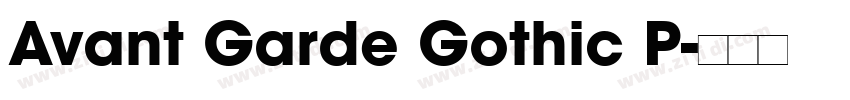 Avant Garde Gothic P字体转换